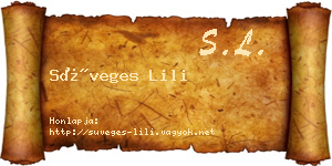 Süveges Lili névjegykártya